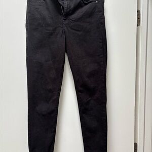 Top Shop Jamie High Waist Ankle Grazer Black Skinny Jeans